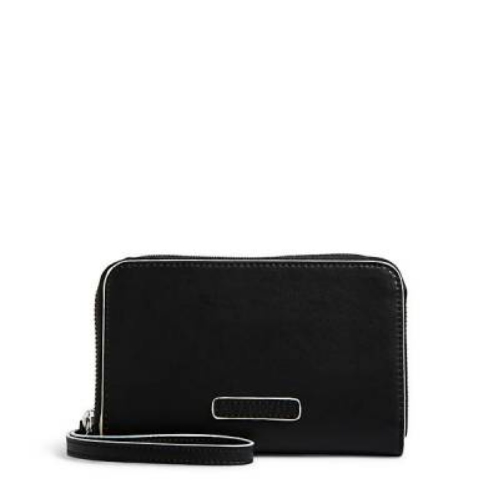 NWT Vera Bradley Zip-Around Wristlet/Wallet- Black